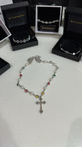 CROSS ROSARY NECKLACE