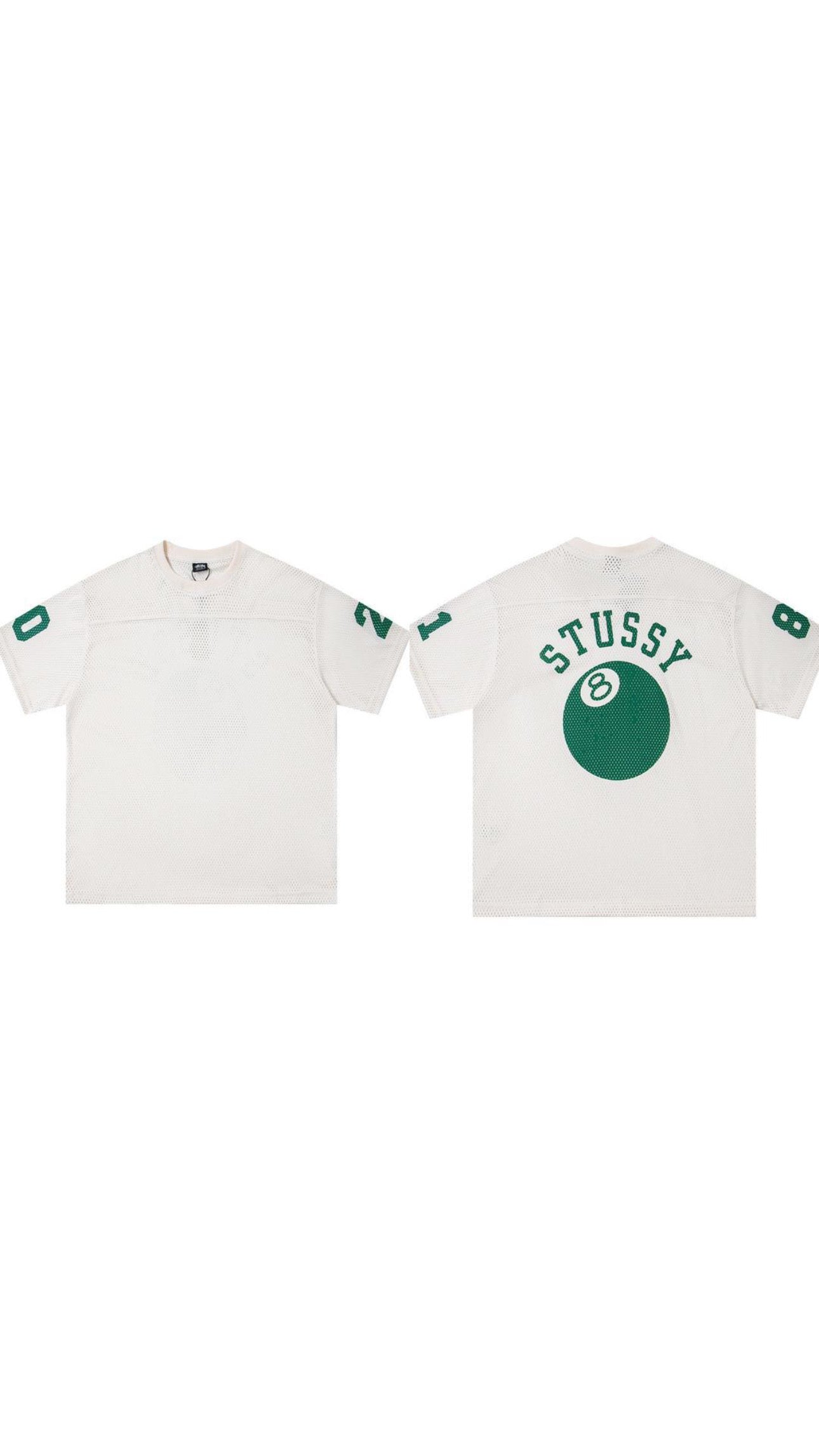 STUSSY 8 BALL JERSEY - WHITE